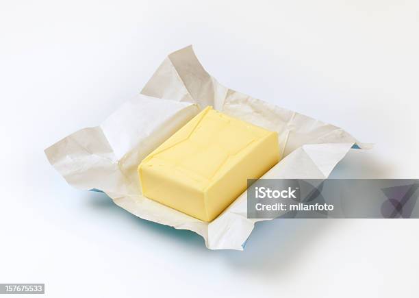 Manteiga Frescos - Fotografias de stock e mais imagens de Manteiga - Manteiga, Bloco, Papel