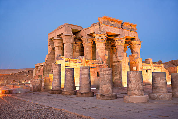 Temple Of Kom Ombo Temple Of Kom Ombo - Egypt aswan egypte stock pictures, royalty-free photos & images
