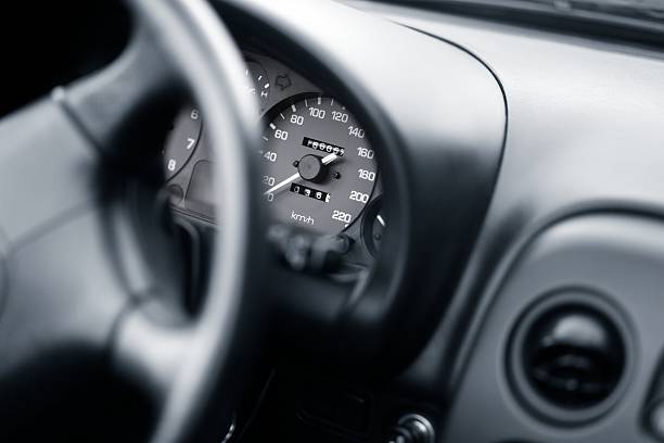 istock Car cockpit from a sports car (cabrio) 157675817