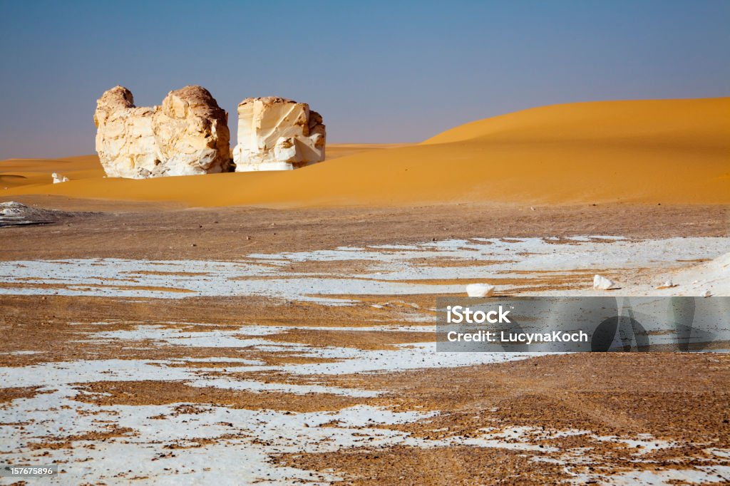 Kalksteine in der Weissen Wueste - Lizenzfrei Afrika Afrika Stock-Foto