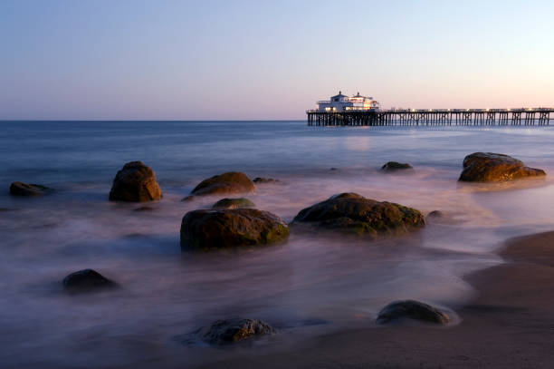 istock Malibu Pier and Coastline at Dusk 157675974