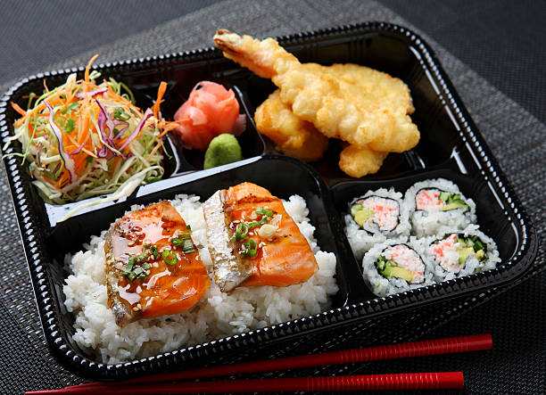 istock Japanese Bento - Salmon 157676023