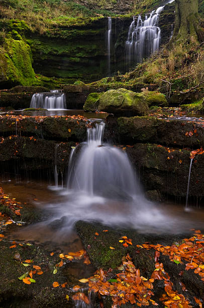Autumn Waterfall stock photo
