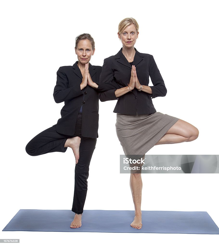 business yoga  Adult Stock Photo