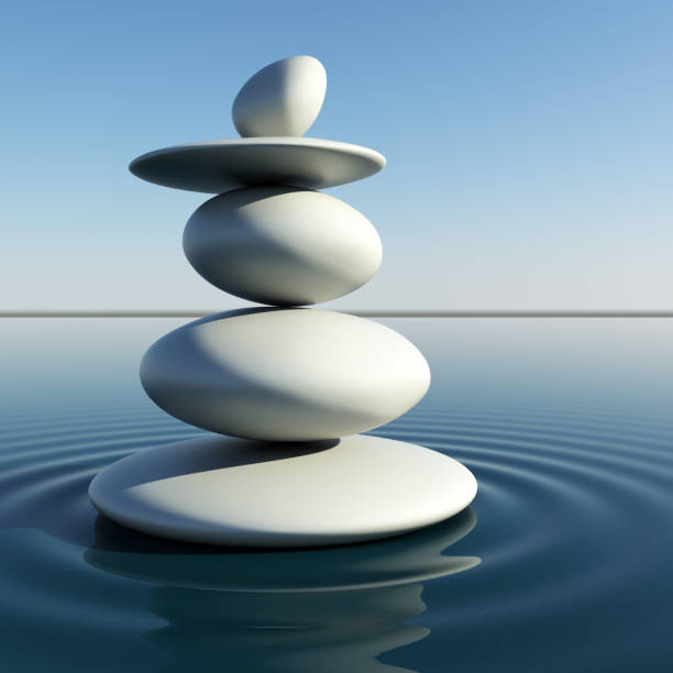 istock Japanese Zen Stones in Water 157676614