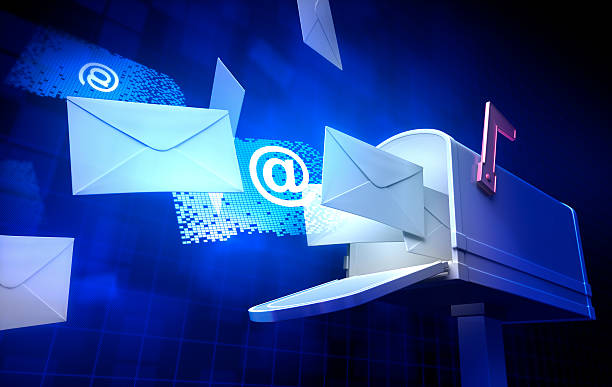 istock Digital representation of email entering an inbox 157676806