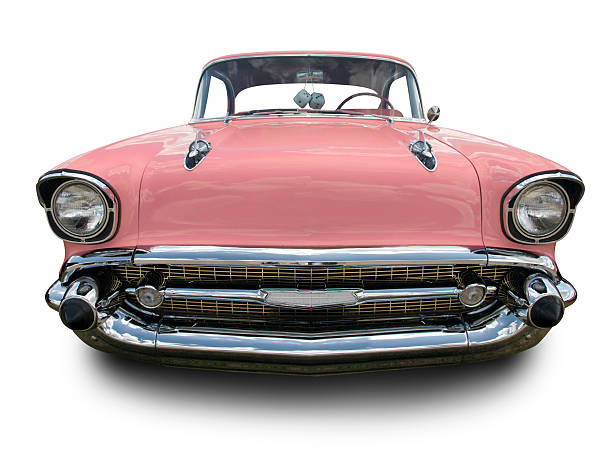 Pink Chevrolet Bel Air 1957  bel air photos stock pictures, royalty-free photos & images