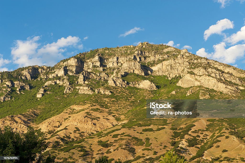 Y montagna Provo. Utah - Foto stock royalty-free di Brigham Young University