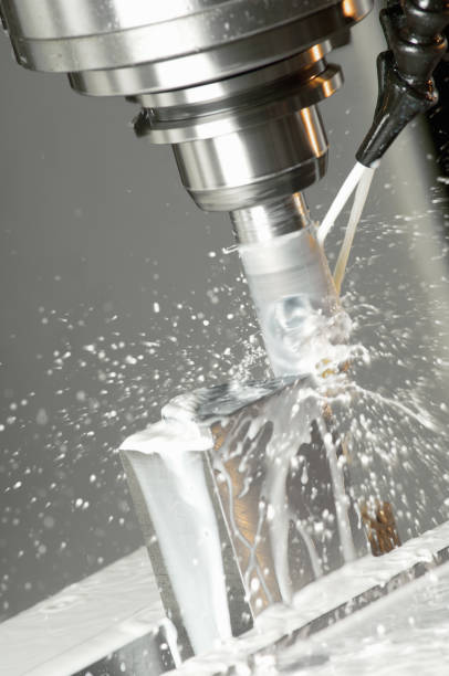 istock Modern CNC milling machine, metal, cutting, industry. 157677051