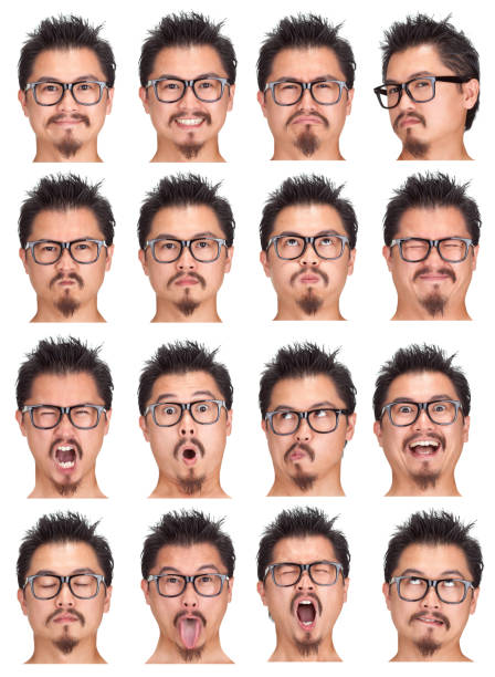 istock short hair beard asian man with glasses expression set isolated 157677191