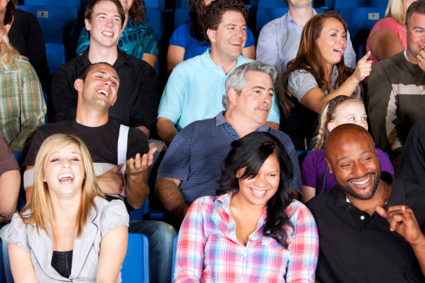istock Diverse large group of people watching an exciting game 157677217