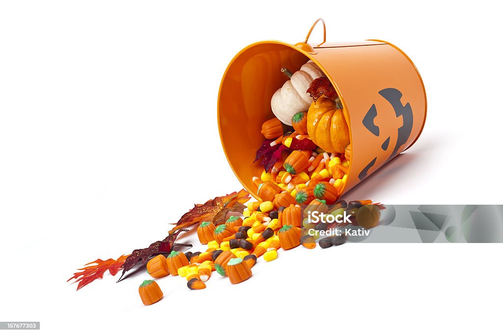 Halloween Candy Basket - Lizenzfrei Süßigkeit Stock-Foto