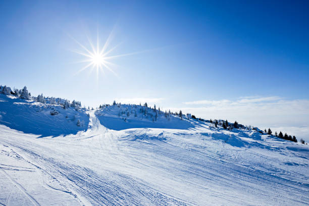 istock Idyllic winter ski resort 157677388