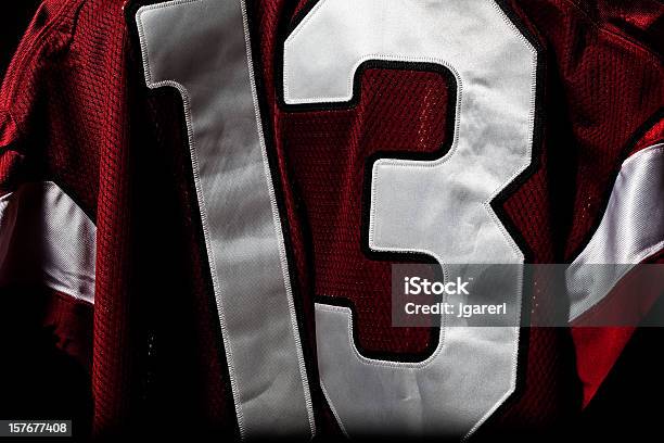 Red And White Jersey Stock Photo - Download Image Now - Sports Jersey, American Football - Sport, Full Frame