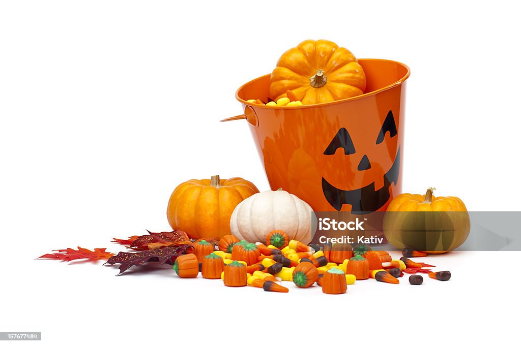 Halloween Candy Basket  Halloween Stock Photo
