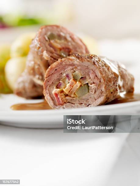 Beef Roulade Stock Photo - Download Image Now - Rouladen, Beef, Rolled Up