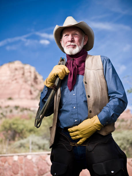 istock Senior American Cowboy 157677639