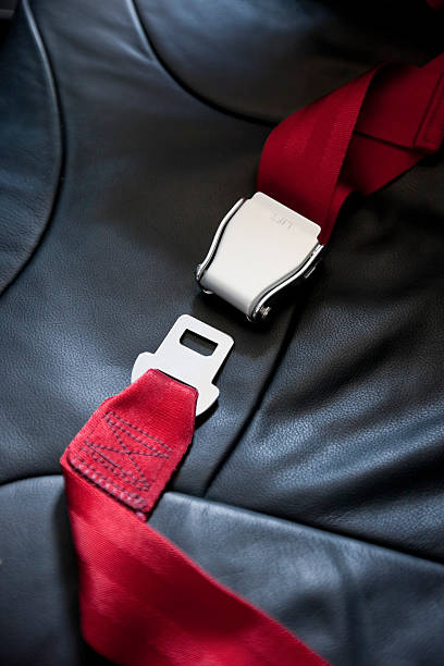 istock Commercial airliner seat belt. 157677850