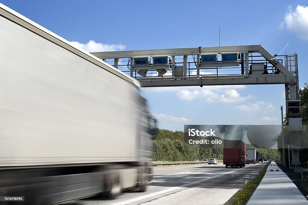 Caminhão sistema, alemão highway controle de plataforma - Foto de stock de Pedágio royalty-free