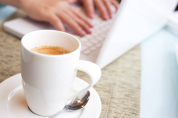 istock Cup of Coffee and Laptop 157678125