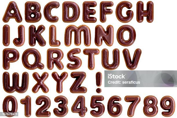 Chocolate Alphabet Stock Photo - Download Image Now - Chocolate, Alphabet, Typescript