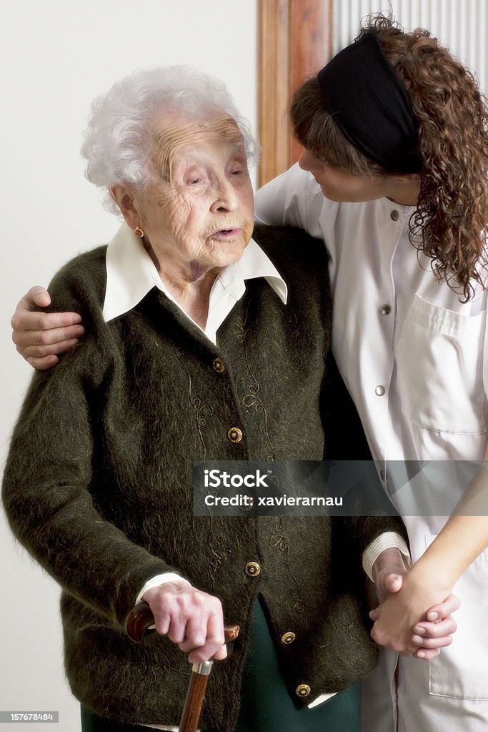 Dabei helfen - Lizenzfrei 80-89 Jahre Stock-Foto