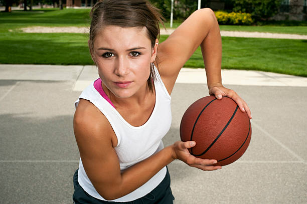 istock Young Female Basketball Player 157678521