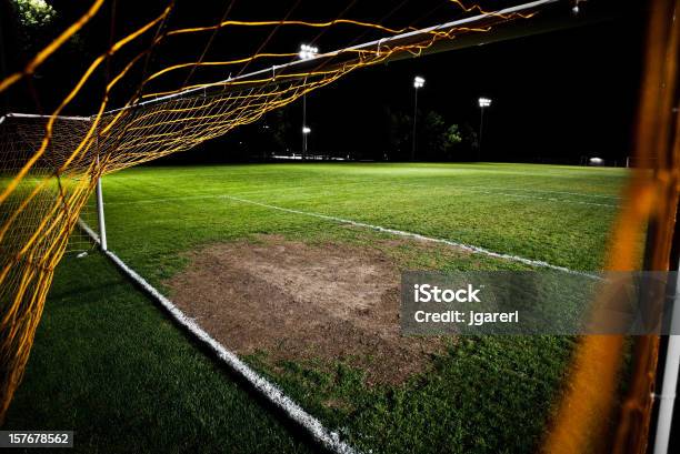 축구장 야간에만 0명에 대한 스톡 사진 및 기타 이미지 - 0명, Soccer Tournament, 검은색