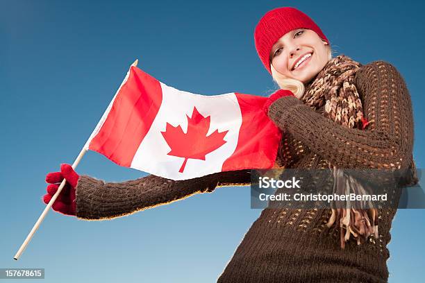 Canada Day Stock Photo - Download Image Now - Canadian Flag, Holding, Canadian Culture