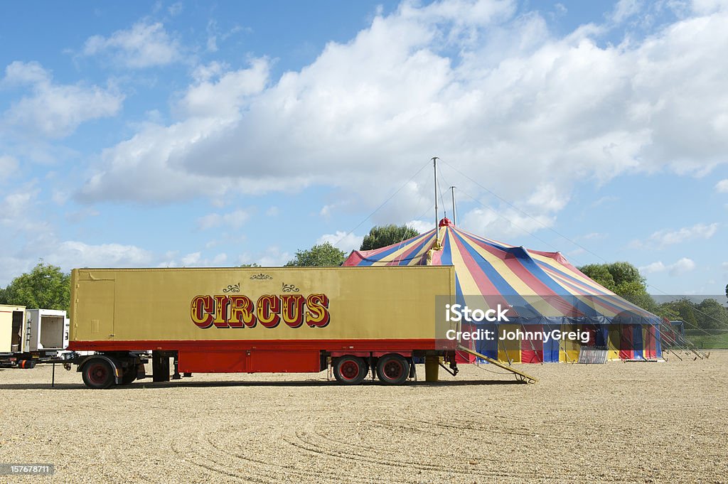 Camião de circo e Big Top - Royalty-free Circo Foto de stock