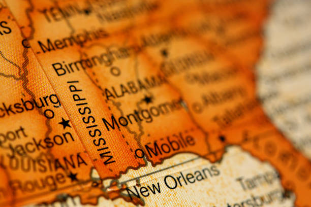 istock Map of Southern United States 157678827