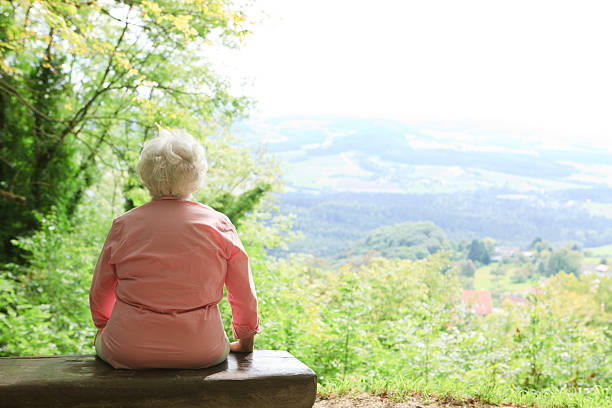 Retirement - lonely person  widow stock pictures, royalty-free photos & images