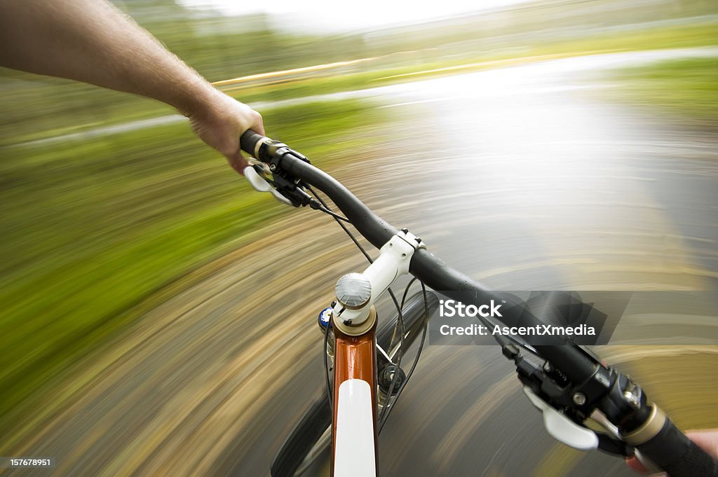 Radfahrer-POV - Lizenzfrei Lenker Stock-Foto