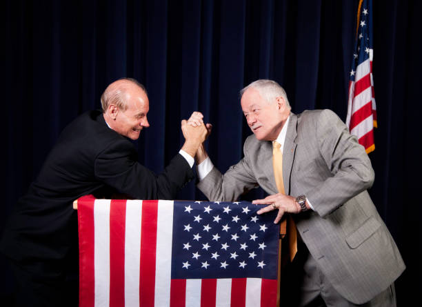 istock American Politicians Arm Wrestling 157679186