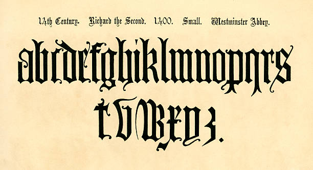 140+ Old English Alphabet Stock Illustrations, Royalty-Free Vector Graphics  & Clip Art - iStock