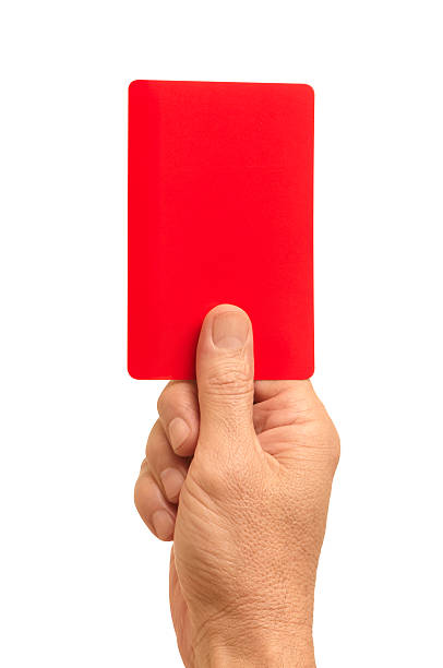 Passende patologisk Erfaren person Red Card Stock Photo - Download Image Now - Red Card, Soccer, Soccer Ball -  iStock