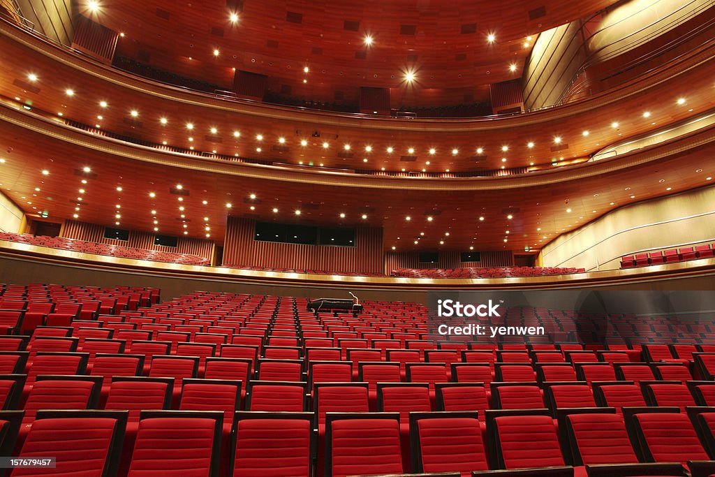 Rote Theater Sitzplätze - Lizenzfrei Kino Stock-Foto