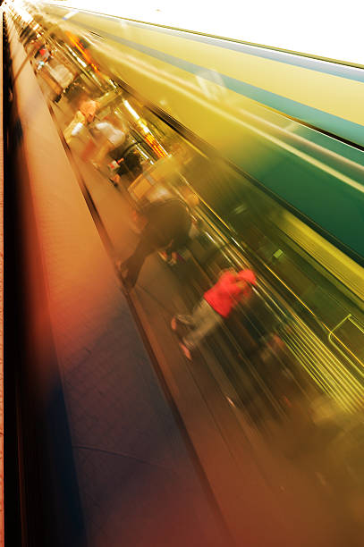 istock Reflection of subway train arriving to station 157679550