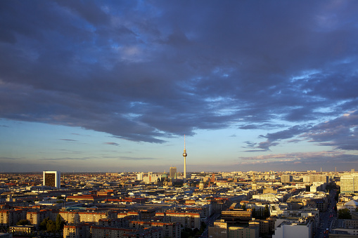 panorama view from the potsdamer place to the leipziger street
