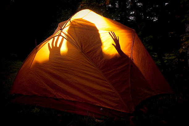 Boogie Monster in the Tent stock photo