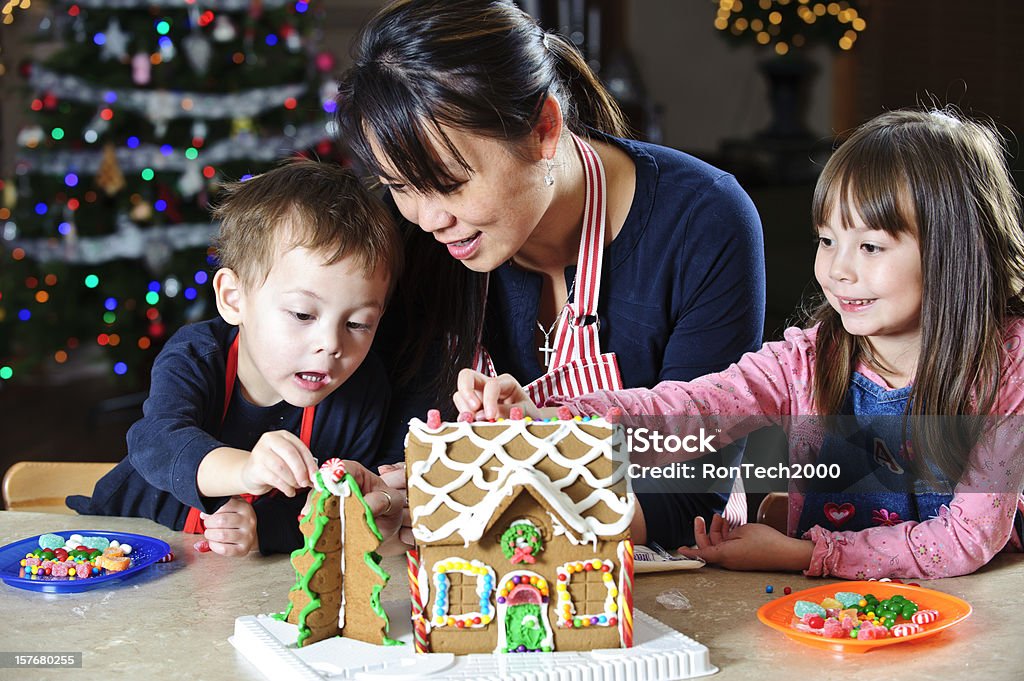 Gingerbread Tradition  Gingerbread House Stock Photo