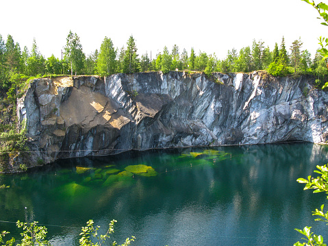 Marble Canyon Ruskeala. Karelia Russia