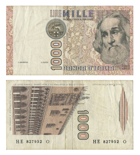 istock Discontinued Italian 1000 Lire Money Note 157680425