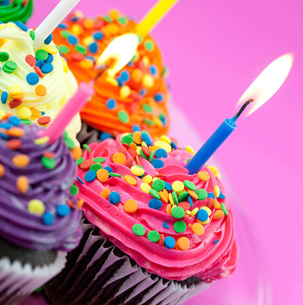 istock Colorful Birthday Cupcakes 157680426