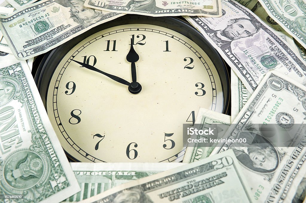 Temps est de l'argent - Photo de Activité bancaire libre de droits
