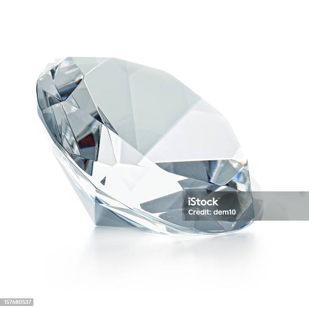 Diamond Stock Photo - Download Image Now - Diamond - Gemstone, White Background, No People
