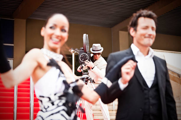 istock Celebrity couple on red carpet in Cannes 157680572