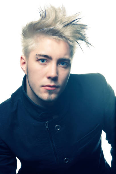 istock Blonde guy with styled hair 157680606