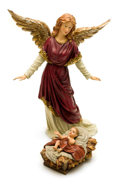 istock Archangel Gabriel and Baby Jesus 157680636