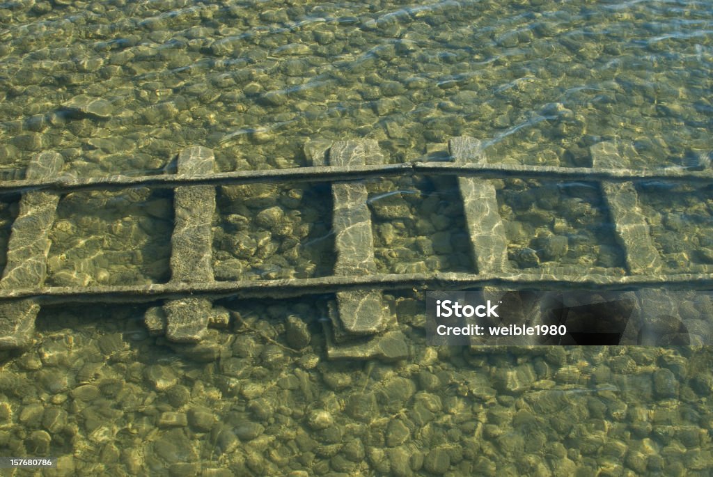 Alte Track im Wasser - Lizenzfrei Alt Stock-Foto